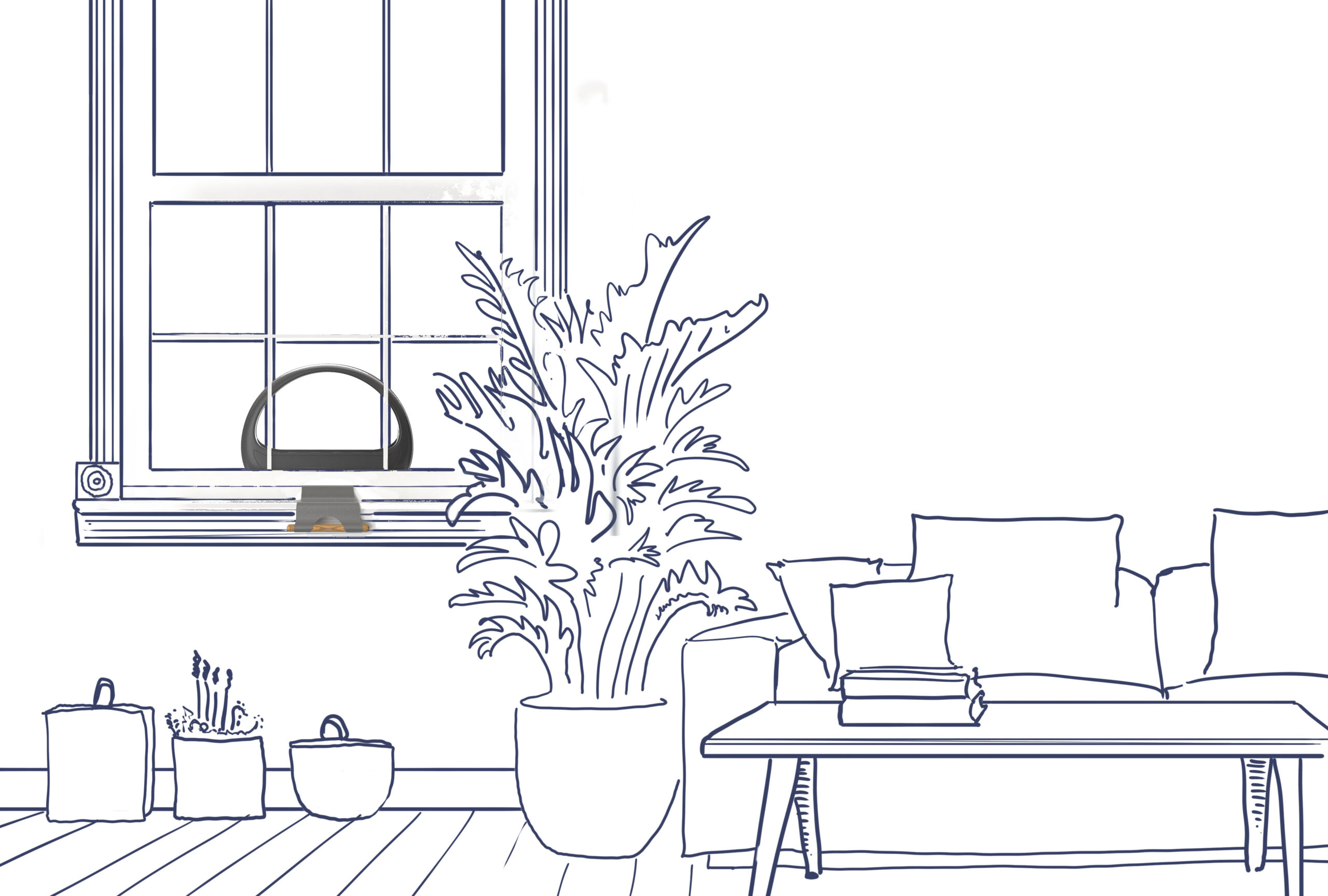 Living Room Mockup Sketch