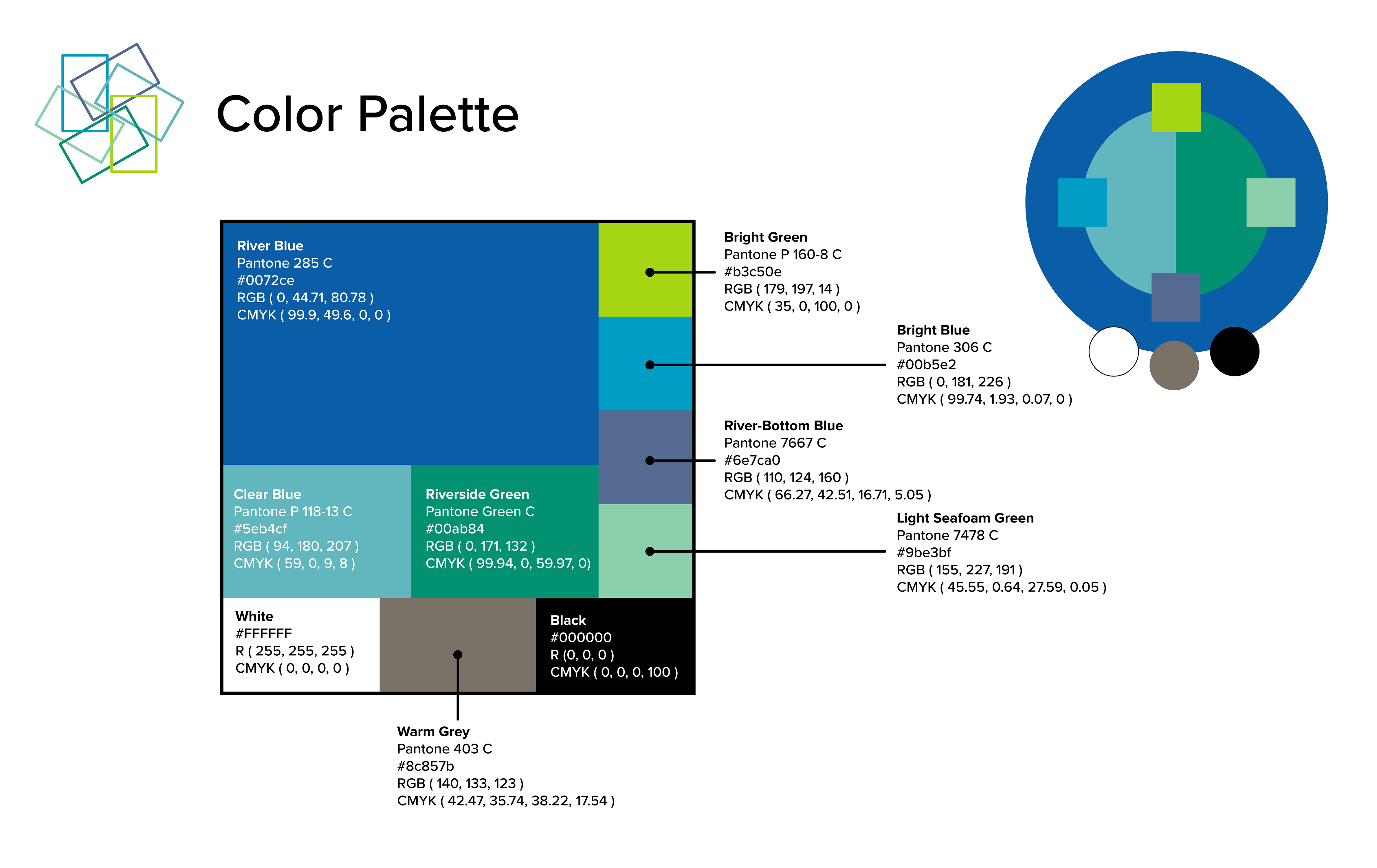 Upstream Color Palette Brand Identity