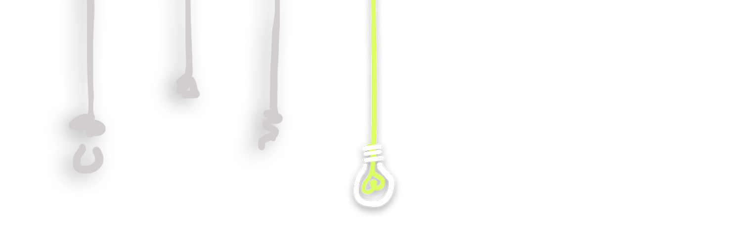 lightbulb ideas in header mobile